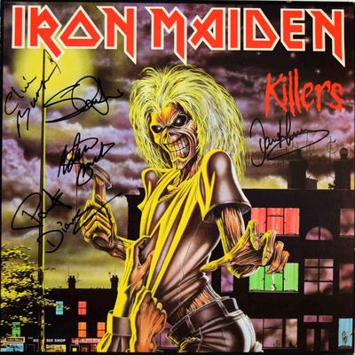 Iron Maiden Killers signed album