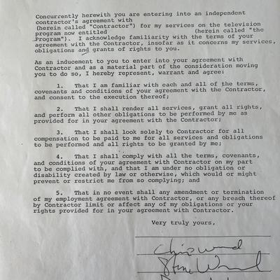 Traffic signed contract 