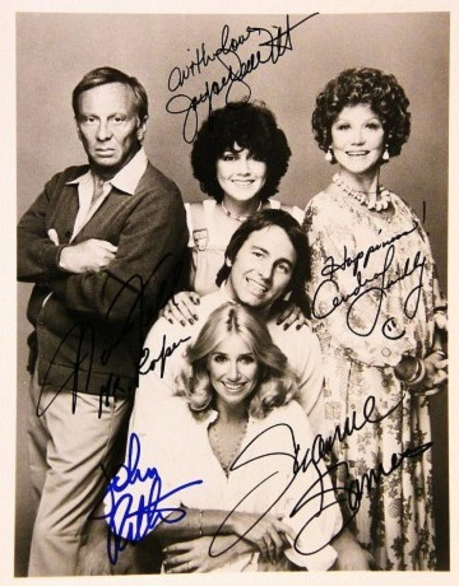 Three&rsquo;s Company cast signed photo | EstateSales.org