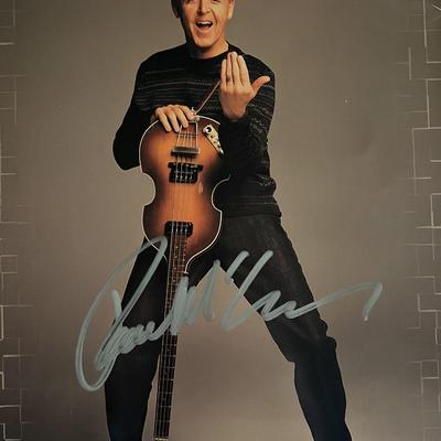 Paul McCartney signed photo