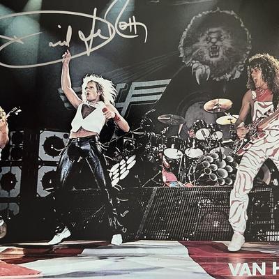 Van Halen David Lee Roth signed photo