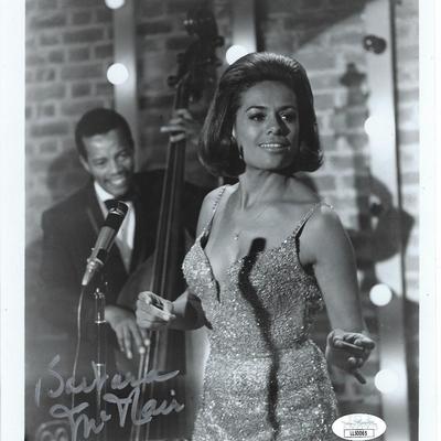 Barbara McNair signed photo JSA Authenticated