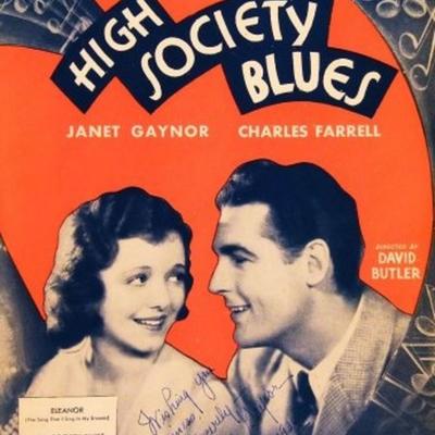 Janet Gaynor signed sheet music