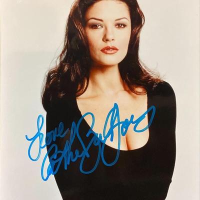 Catherine Zeta-Jones signed photo