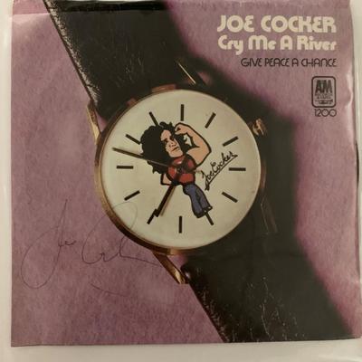 Joe Cockers signed 45 RPM