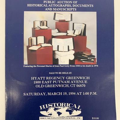 J. Paul Getty Public Auction Program 1994