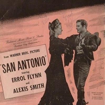 Errol Flynn signed sheet music