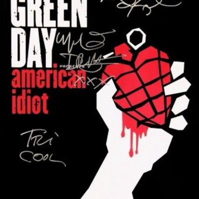 Green Day signed sheet music