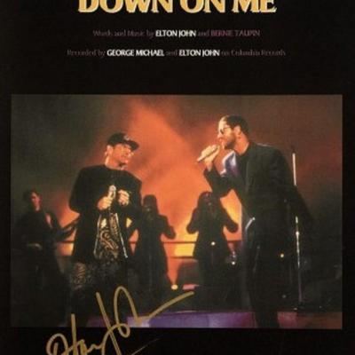 Elton John signed sheet music