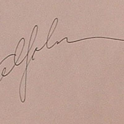Al Jolson signature slip 
