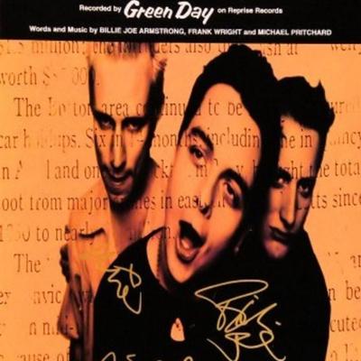 Green Day signed sheet music