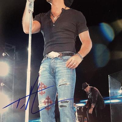 Tim McGraw signed photo