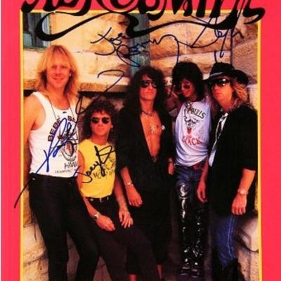 Aerosmith signed music book