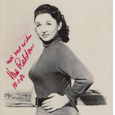 Vera Ralston Signed Photo