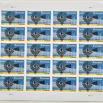 2011 Kansas 1861 stamp set of 20