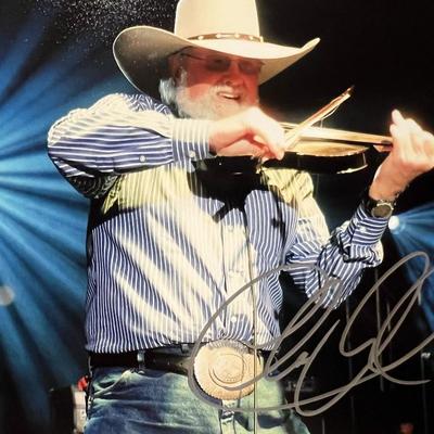 Charlie Daniels signed photo