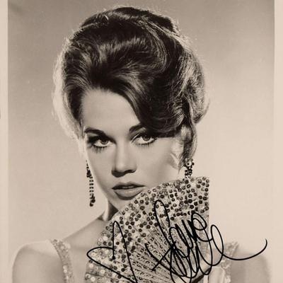 Jane Fonda signed movie still photo 