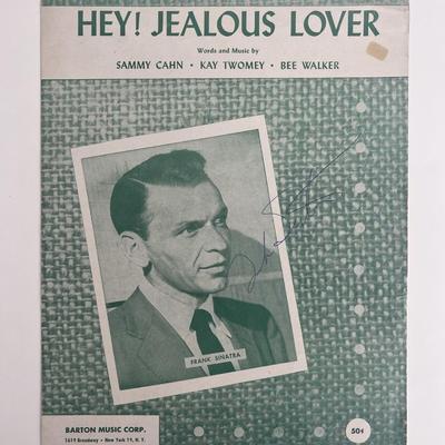  Frank Sinatra signed sheet music