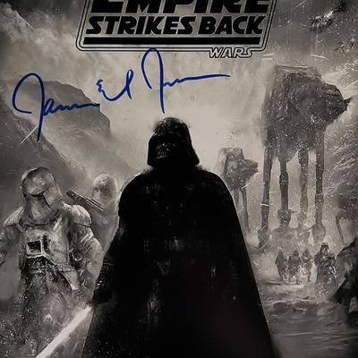 Darth Vader James Earl Jones signed photo