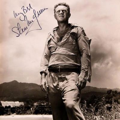 Steve McQueen signed photo 