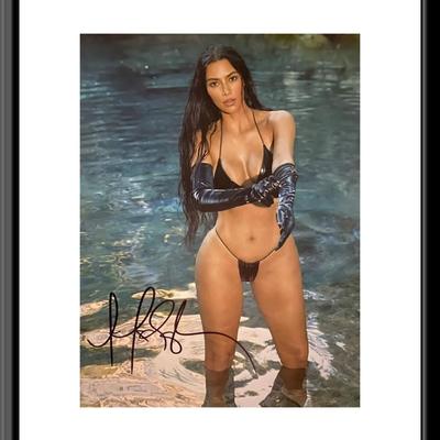 Kim Kardashian signed photo