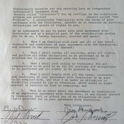 Three Dog Night signed contract