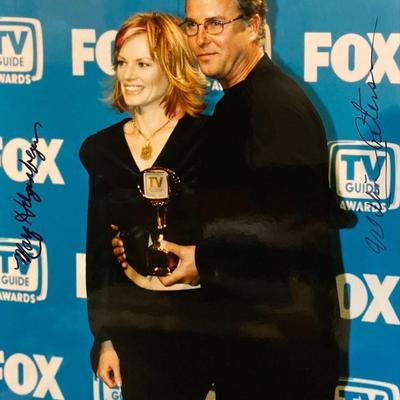 CSI: Crime Scene Investigation Marg Helgenberger and William Petersen Signed Photo