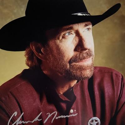 Chuck Norris signed photo