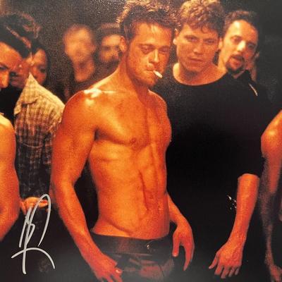 Fight Club Brad Pitt signed photo