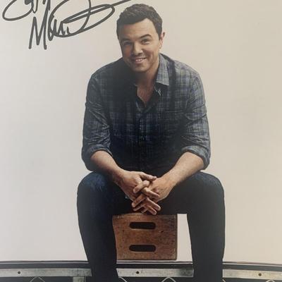 Seth MacFarlane signed photo