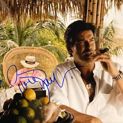Pierce Brosnan signed  photo