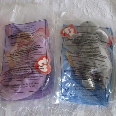 Vintage 1998 McDonald's beanie babies in bag 5-8