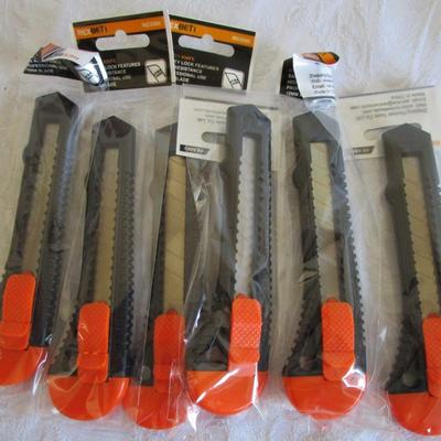 Six utility knives