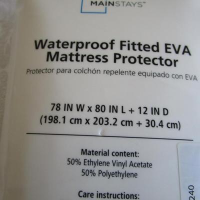 King size Waterproof Fitted EVA mattress protector