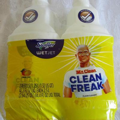 Mr. Clean, clean freak for Swiffer mops