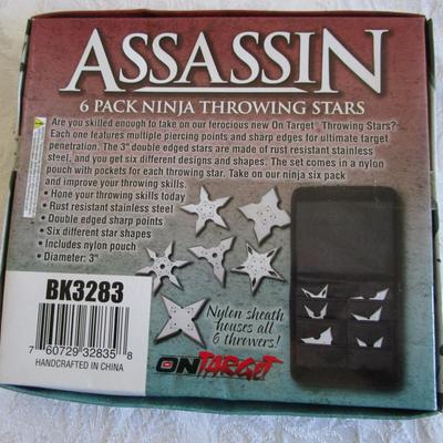 Assassin 6 pack Ninja throwing stars