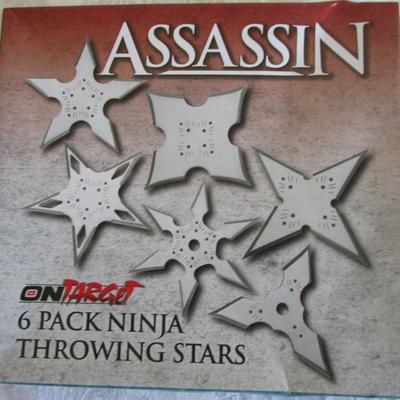 Assassin 6 pack Ninja throwing stars