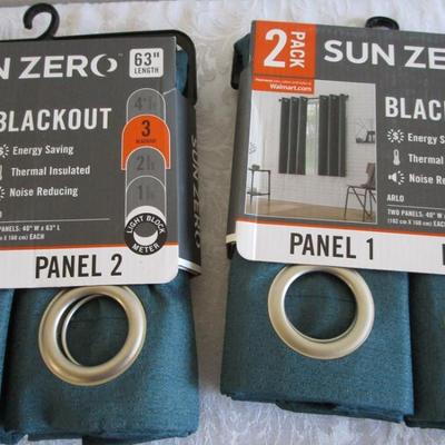 Sun Zero black-out curtains, new