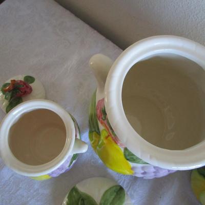 Vintage Canister Set - Fruit Du Jour by Shafford 1987