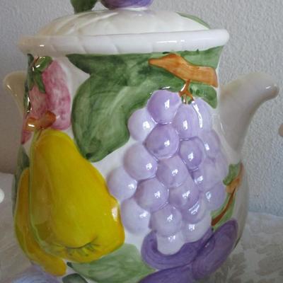 Vintage Canister Set - Fruit Du Jour by Shafford 1987