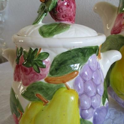 Vintage Canister Set - Fruit Du Jour by Shafford 1987