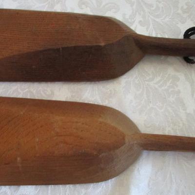 Decorative wood shovels; decorative shoe horn