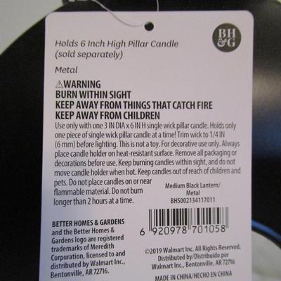 Better Homes & Garden medium black lantern