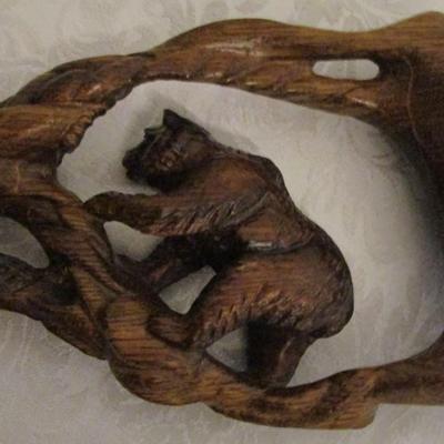 Wooden Bear cane