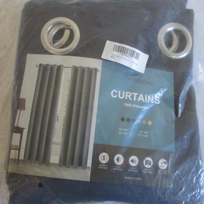 Black curtains, new in package