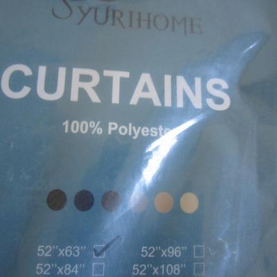 Black curtains, new in package