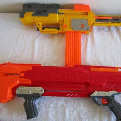 2 Nerf rifles