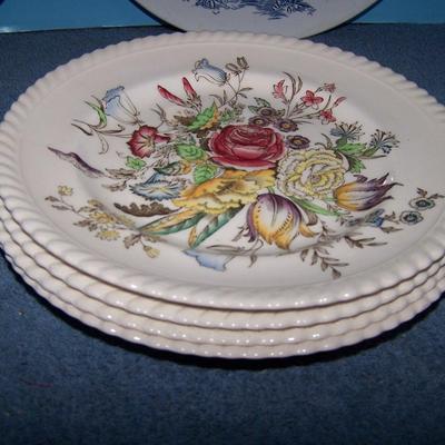 LOT 93 LOVELY OLD PLATES/BOWLS---SOME VERY OLD