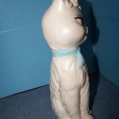 LOT 95 ADORABLE MCM CAT PLANTER & HEAD VASE