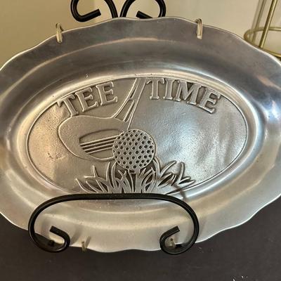 Pewtarex York Pennsylvania Vintage "Tee Time" Golf Plate